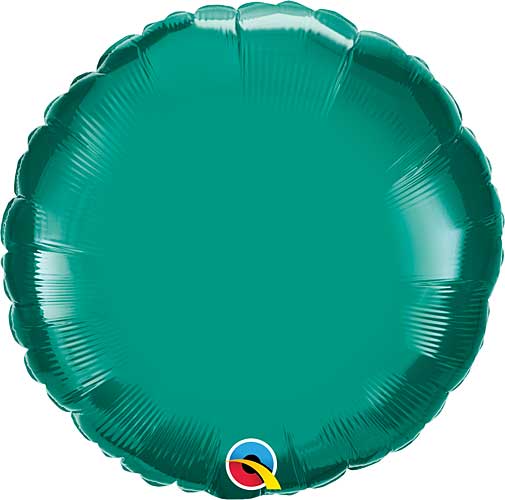 Teal Foil Round Balloons 18"