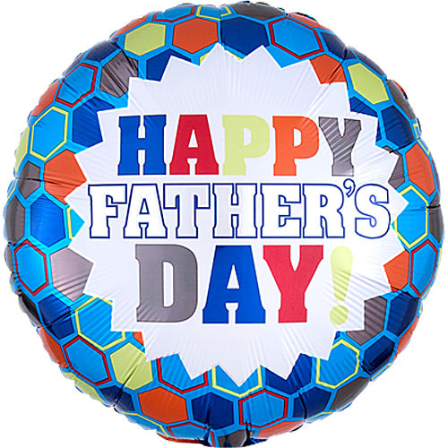Father's Day Burst Balloons 18"