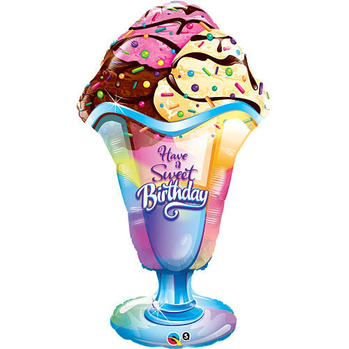 Sweet Birthday Ice Cream Sundae Balloons 42in.