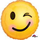 Emoticon Smile & Wink Balloons 18"