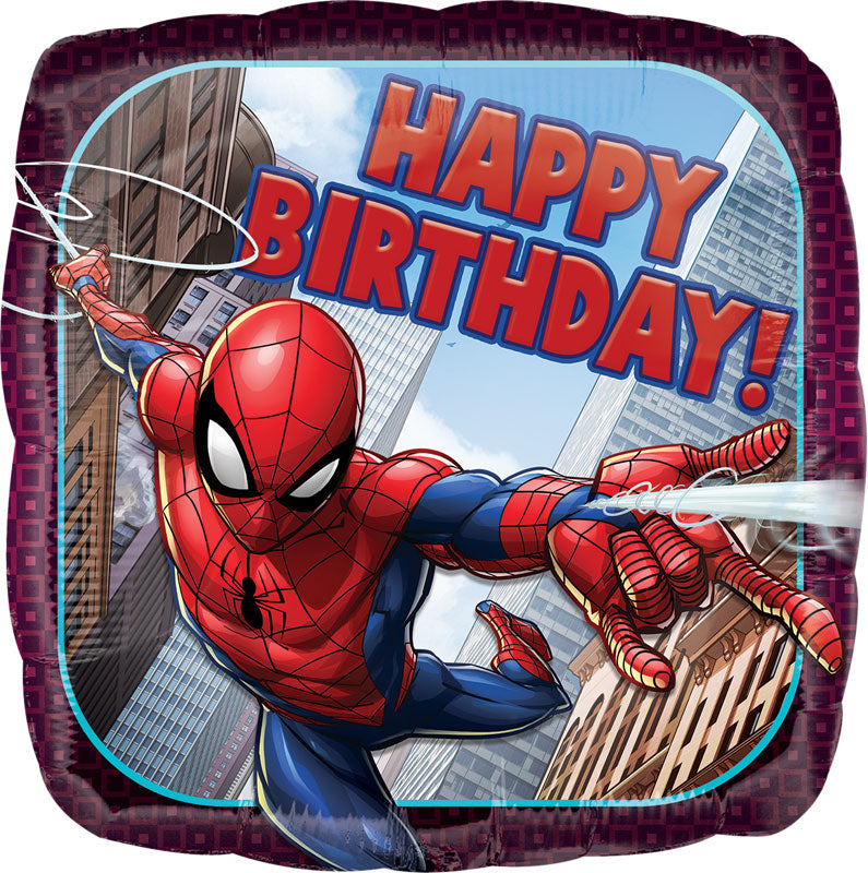 Spiderman Birthday Balloons 18in.