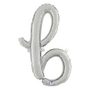 Script Letter B Balloons 24"