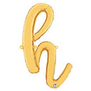 Script Letter H Balloons 24"