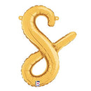 Script Letter S Balloons 14"