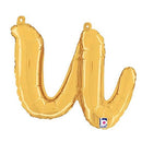 Script Letter U Balloons 14"