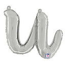 Script Letter U Balloons 14"
