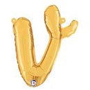 Script Letter V Balloons 14"