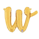 Script Letter W Balloons 14"