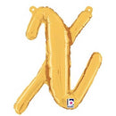 Script Letter X Balloons 14"