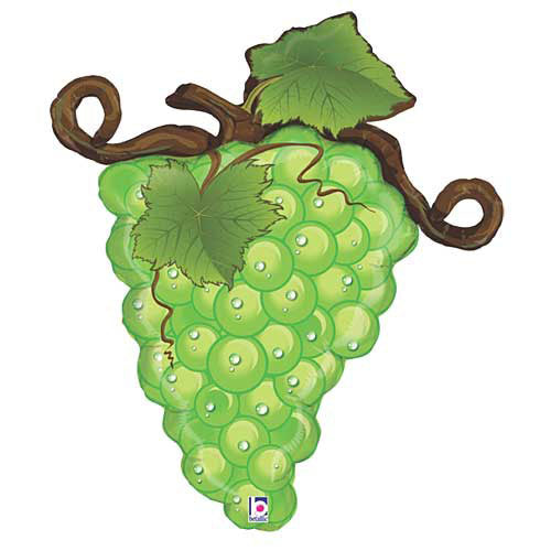 Linky Green Grapes Shape Balloons 31"