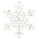 Clear Snowflake Balloons 38"