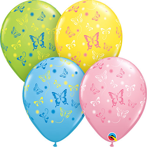 Qualatex Balloons Butterflies Asst. 11" E166