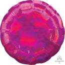 (Closeout) Iridescent Magenta Foil Round Balloons 18"