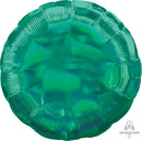 (Closeout) Iridescent Green Foil Round Balloons 18"