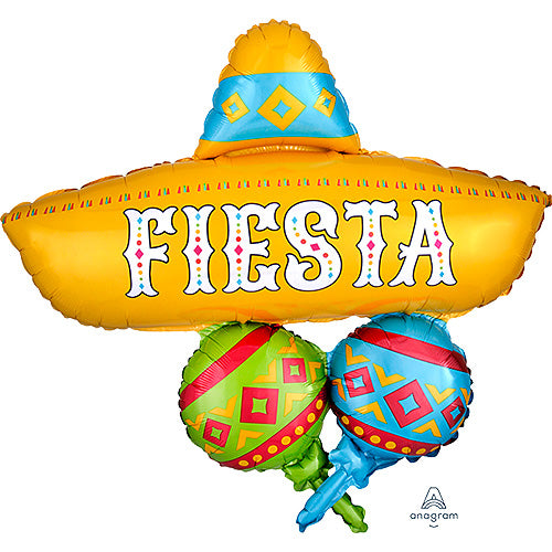 Papel Picado Fiesta Cluster Shape Balloons 32"