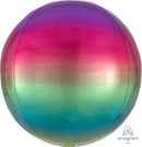 Rainbow Ombre Orbz Balloons 15" 1pc.