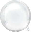 White Orbz Balloons 15" 1pc.