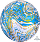 Blue Marblez Orbz Balloons 15" 1pc.