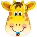 Air Fill Jolly Giraffe Head Shape Balloons 14"