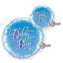 Baby Boy Stars Balloons 9in.