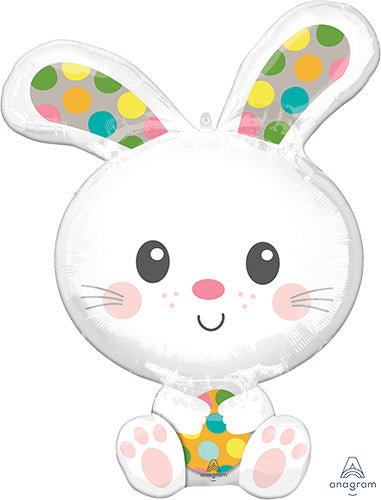 Easter Bunny Polka Dots Balloons 29"
