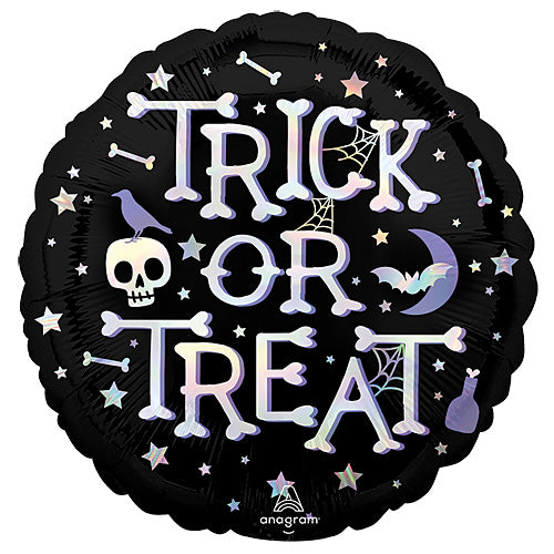 Iridescent Trick or Treat Balloons 18"