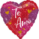 Te Amo Ombre Sparkles Balloons 18"