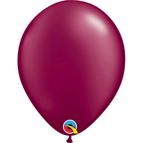Qualatex Balloons Pearl Burgundy Size Selections