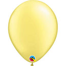 (Closeout) Qualatex Balloons Pearl Lemon Chiffon Size Selections