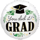 Satin Ivy Grad Balloons 18"