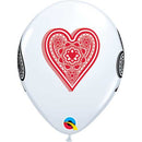 (Closeout) Qualatex Balloons Casino Cards On White 11"