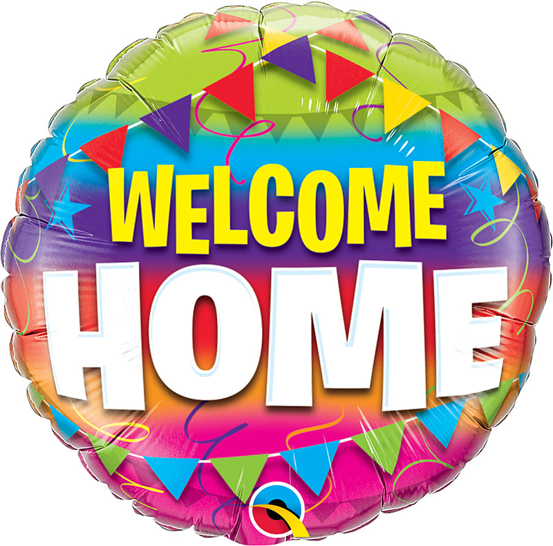 Welcome Home Pennants Balloons 18"