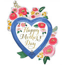 Mother's Day Painted Floral Heart Mini Shape Balloons