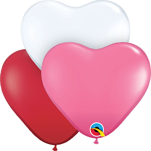 Qualatex Balloons Love Heart Assortment 11" D001