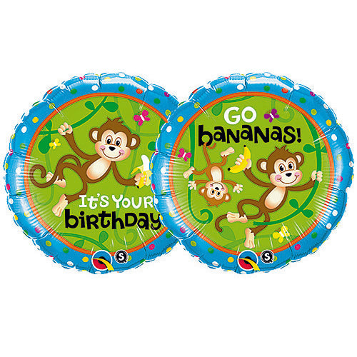 Birthday Monkeys Balloons 18" A081
