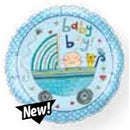Baby Boy Stroller Balloons 9in. (Rachel Ellen Design)