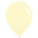Sempertex Balloons Pastel Matte Yellow Size Selections