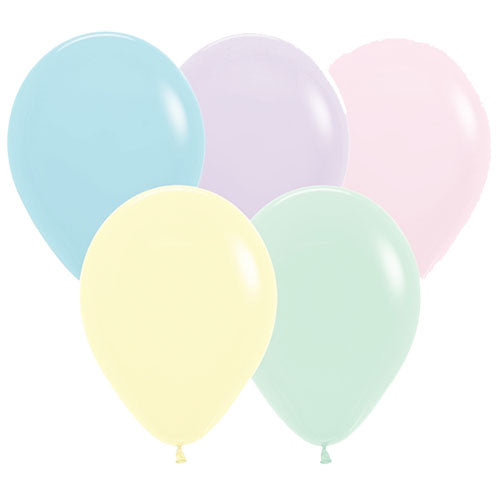 Sempertex Balloons Matte Pastel Assorted Size Selections