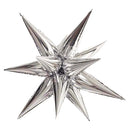 Silver Starburst Balloons in 2 Sizes