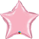 (Closeout) Pearl Pink Foil Star Balloons Size Selections