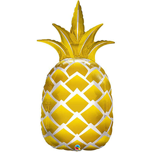 Golden Pineapple Shape Balloons 44"