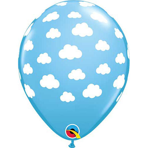 Qualatex Balloons Clouds On Pale Blue 11" E123
