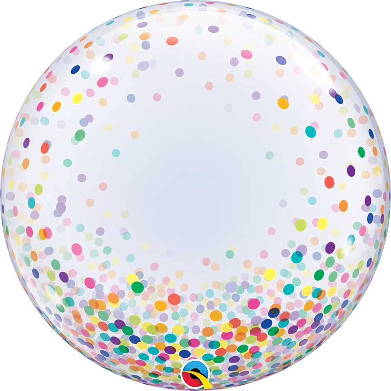 Decorator Colorful Confetti Bubble Balloons 24in.
