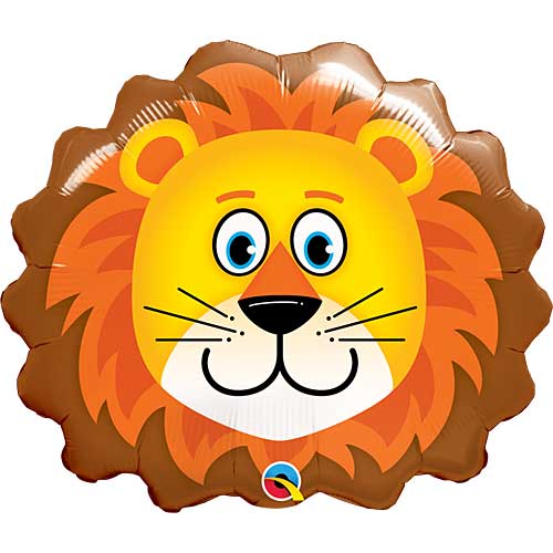 Air Fill Lovable Lion Head Shape Balloons 14"