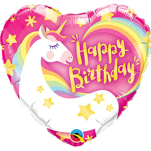 Birthday Unicorn Balloons 9"
