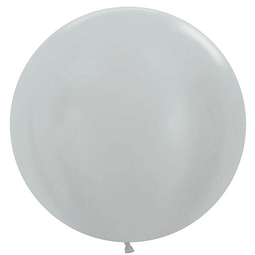 Sempertex Balloons Metallic Silver 24"