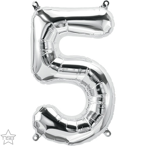 Number 5 Balloons