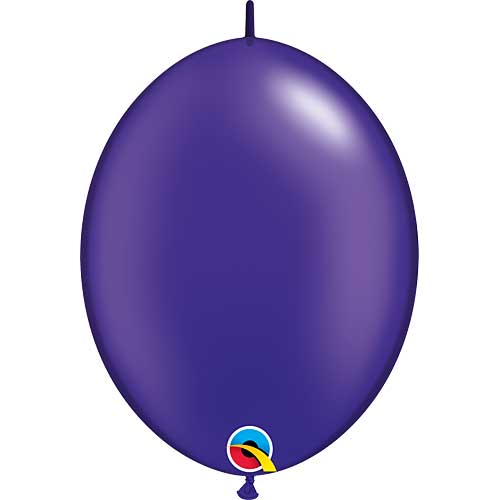 (Closeout) Qualatex Balloons Pearl Quartz Purple 6" QuickLink 50pc.