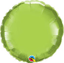 (Closeout) Lime Green Foil Round Balloons Size Selections