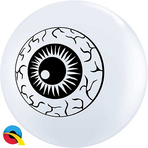 Qualatex Balloons Evil Eye On White 5" E181